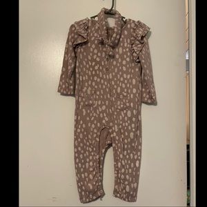 Polka dot jumpsuit with headband